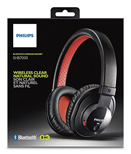 Philips SHB7000/28 Bluetooth Stereo Headset, Black