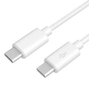 Smays USB C to C Bulk Cable 3 ft 10 pcs lot, Charger and Data Transfer White