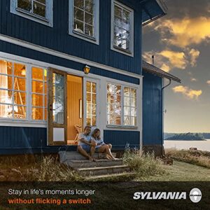 SYLVANIA Dusk to Dawn A19 LED Light Bulb with Auto On/Off Light Sensor, 60W=9W, 800 Lumens, 2700K, Soft White - 6 Pack (41257)