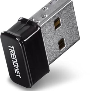 TRENDnet - TEW-808UBM Micro AC1200 Wireless USB Adapter, MU-MIMO, Dual Band Support 2.4GHz/5GHz, Supports Windows/Mac, TEW-808UBM Black