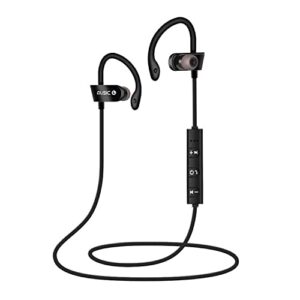 lobonbo anti-lost earphone rt558 wireless headset wire-controlled call music earplugs in-ear sports earphones(black)