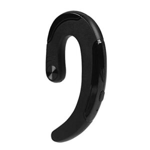 wireless bone conduction bluetooth headset ear-hook earphone stereo noise reduction hd sound bluetooth headphones with microphone(black)