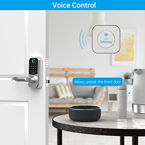 Hornbill Wi-Fi Gateway Remotely Control Your Bluetooth Smart Door Lock with TT Lock App, Smart Wi-Fi Bridge Hub Work with Alexa Voice Control Keyless Entry Keypad Smart Deadbolt, Works with 2.4 GHz