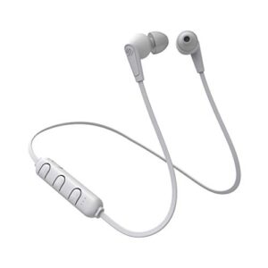 urbanista madrid bluetooth earphones, in ear headphones compatible with ios and android, 4hr battery life, handsfree play/pause, white