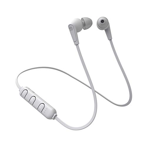 Urbanista Madrid Bluetooth Earphones, in Ear Headphones Compatible with iOS and Android, 4HR Battery Life, Handsfree Play/Pause, White