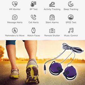 pologmase Wired Clip Headphones - 3.5mm Over Ear Running Earbuds - Mobile Phone Supplies Yoga Exercise Workout Headphones Compatible with Most Mobile Phones