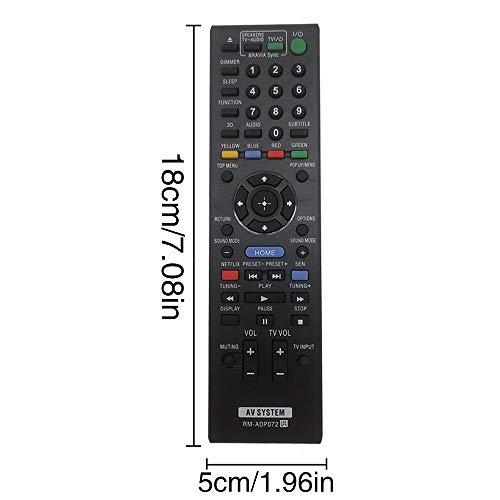 Replacement Sony RM-ADP072 RM-ADP069 Remote Control fit for Sony Blu-Ray Disc Player/AV System Home Theater