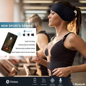 escape innovations Sleep & Fitness Headphones, Wireless Bluetooth Music Headband, Ultra-Thin HD Speakers, Free Charging Cable, Sports, Sleep Mask, Jogging, Walking, Workout, Travel & Meditation.