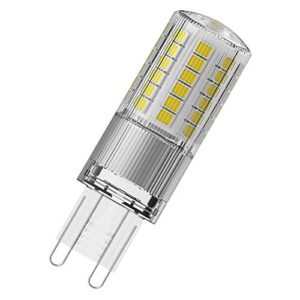 osram led star pin g9 / led lamp: g9, 4.80 w, 48 w replacement for, clear, warm white, 2700 k, / pack of 9