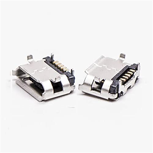 Elecbee Micro USB B Female Connector 5 Pin SMT Type B Straight for PCB Mount