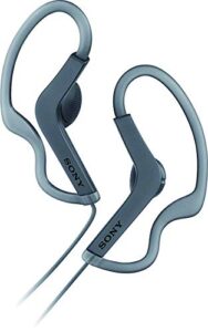 sony mdr-as210/b sport in-ear headphones, black (renewed)