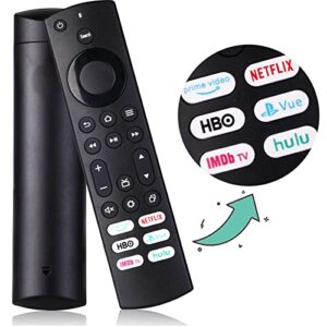 universal remote control replacement fit for all insignia fire tv & toshiba fire tv, with 6 shortcut keys