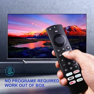 Universal Remote Control Replacement Fit for All Insignia Fire TV & Toshiba Fire TV, with 6 Shortcut Keys