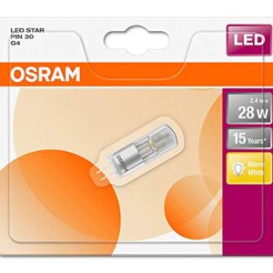 OSRAM LED Star Special PIN/LED-Beam Angle with G4-Base/not dimmable/Replacement for 30 Watt/Clear/Warm White - 2700 Kelvin / 9 Pack