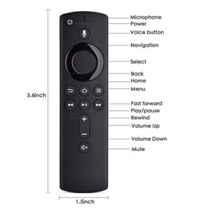 Replacement Voice Remote Control (2nd GEN) L5B83H with Power and Volume Control fit for Amazon 2nd Gen Fire TV Cube and Fire TV Stick,1st Gen Fire TV Cube, Fire TV Stick 4K, and 3rd Gen Amazon Fire TV