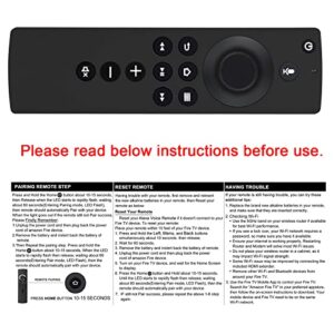 PERFASCIN Replacement Remote L5B83H Fit for Amazon Fire TV Stick 4K LY73PR E9L29Y Fire TV Cube EX69VW A78V3N Fire TV LDC9WZ with Voice Function