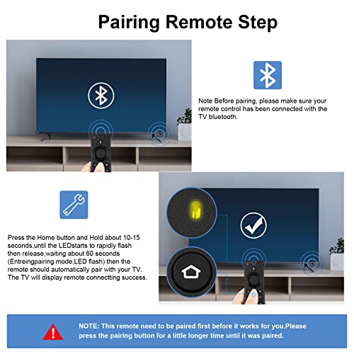 NS-RCFNA-21 CT-RC1US-21 Replacement Voice Remote Control fit for Insignia & Toshiba Smart fire TV 32LF221C19 TF-32A710U21 NS-24DF310NA21 NS-75F301NA21 NS-55DF710NA19