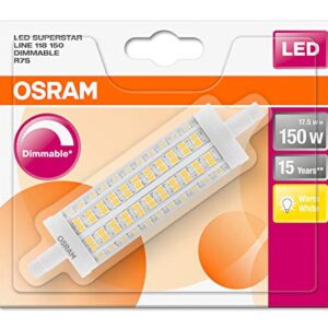 OSRAM LED Superstar LINE R7s DIM / LED Tube: R7s, 17.50 W, 150 W for, Warm White, 2700 K, / / Pack of 9