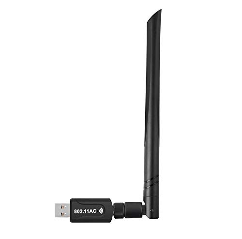 Realtek RTL8812BU USB Wireless Adapter 1200 Mbps with 5 dBi Antenna Dual Band AC1200 WiFi Dongle IEEE 802.11 a b g n ac for Laptop Desktop USB 3.0 Network Adapter Support Windows 10 Mac