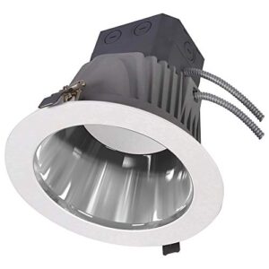 sylvania led rt8 8″ recessed downlight kit, 1000/1500/2000 lumen selectable, 120-277v, 3000k neutral white – 1 pack (61556)