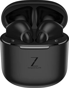 zte buds- noise canceling wireless earbuds,bluetooth earphones,waterproof ipx4 low latency in ear headphones-suitable for android and ios,black