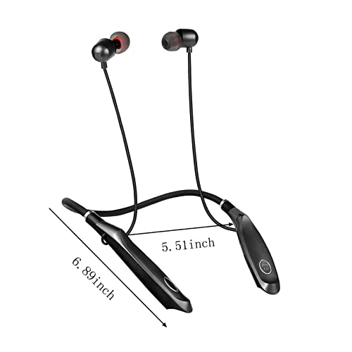 Xinsren The Newly Wireless Earbuds Bluetooth Headphones Neck Hanging Headphones Support Fast Charging in-Ear Type Sports Running Ultra Long Life Headphones