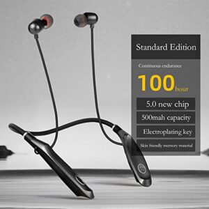 Xinsren The Newly Wireless Earbuds Bluetooth Headphones Neck Hanging Headphones Support Fast Charging in-Ear Type Sports Running Ultra Long Life Headphones