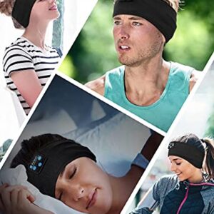 Sleep Headphones Headband, Voerou Wireless Headband Headphones Sports Sweatband with Ultra-Thin HD Stereo Speakers for Sleeping,Workout,Jogging,Yoga,Insomnia,Travel,Meditation