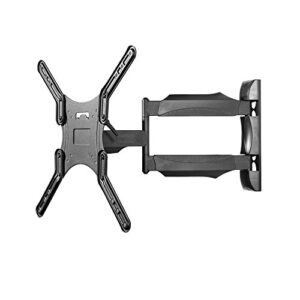 kanto m300 full motion tv wall mount for 26 to 55-in tvs | articulating arm with 19″ of extension | easy tilt design | 5″ offset | vesa compatible tv bracket | heavy-duty steel | black