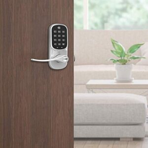 Yale Assure Lever, Wi-Fi Smart Door Lever (for doors with no deadbolt) - Works with Yale Access App, Amazon Alexa, Google Assistant, HomeKit, Phillips Hue and Samsung SmartThings,Satin Nickel