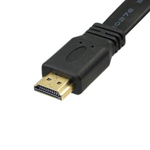 CERRXIAN 1FT Flat Slim High Speed Bi-Directional DVI (24+1) Male to HDMI Male Adapter Cable