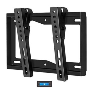 mounting dream tv wall mount for most 17-42″ tvs, tilt tv mount bracket up to vesa 200 x 200mm and 44 lbs loading, fits for single/ 8″ wood studs, low profile and space saving md2268-s