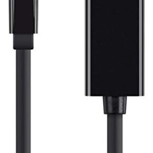 Monoprice Mini DisplayPort 1.2a to HDTV Cable - 6 Feet - Black | Supports Up to 4K Resolution And 3D Video - Select Series