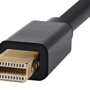 Monoprice Mini DisplayPort 1.2a to HDTV Cable - 6 Feet - Black | Supports Up to 4K Resolution And 3D Video - Select Series