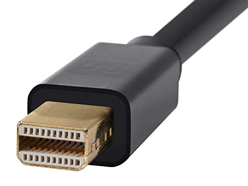 Monoprice Mini DisplayPort 1.2a to HDTV Cable - 6 Feet - Black | Supports Up to 4K Resolution And 3D Video - Select Series