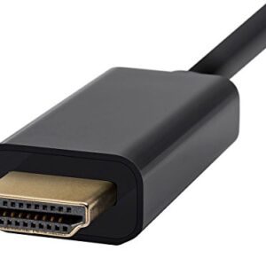 Monoprice Mini DisplayPort 1.2a to HDTV Cable - 6 Feet - Black | Supports Up to 4K Resolution And 3D Video - Select Series