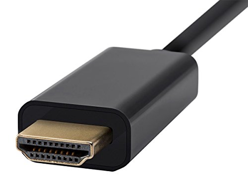 Monoprice Mini DisplayPort 1.2a to HDTV Cable - 6 Feet - Black | Supports Up to 4K Resolution And 3D Video - Select Series