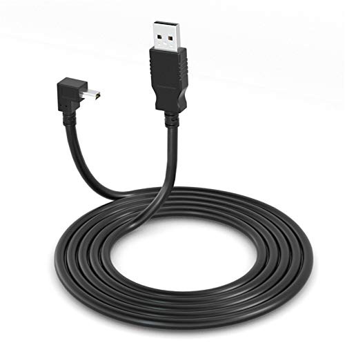 90 Degree Angled USB 2.0 A to Mini B USB 5 Pin Cable 10FT/3M, BolAAzul Right Angle Mini USB Data Sync&Charger Cable USB PC Charger Charging Cable Cord for TI-84 Plus CE Graphing Calculator MP3/MP4/GPS