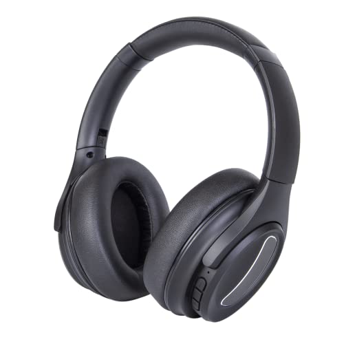 whitegoose Active Noise Cancelling Headphones,Bluetooth Headphones with Microphone,Wireless and Wired Over Ear Bluetooth Headphones,HiFi Sound,35H Music Time,Foldable,Black