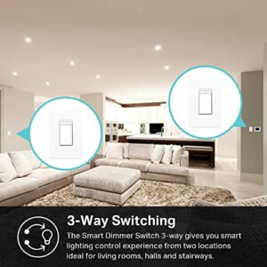 Kasa Smart 3 Way Dimmer Switch KIT, Dimmable Light Switch Compatible with Alexa, Google Assistant and SmartThings, Neutral Wire Needed, 2.4GHz, ETL Certified, No Hub Required (KS230 KIT) , White