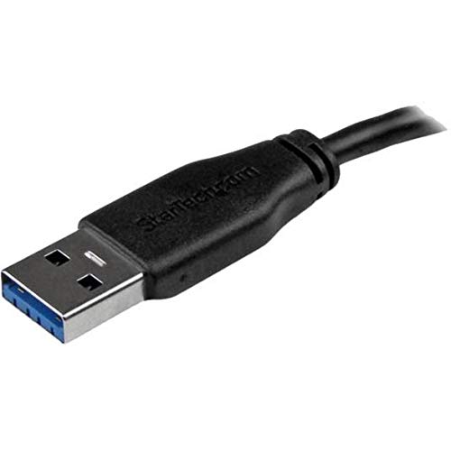 StarTech.com 15cm 6in Short Slim USB 3.0 A to Micro B Cable M/M - Mobile Charge Sync USB 3.0 Micro B Cable for Smartphones and Tablets (USB3AUB15CMS)