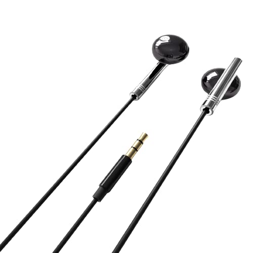 TRYING Long Cord Earplug Headphones for TV Watching and Monitoring, with Microphone Call Controller,Noise Cancelling Music Headphones，3.5mm Wired Earbuds Computer Voice Headset (with Microphone)