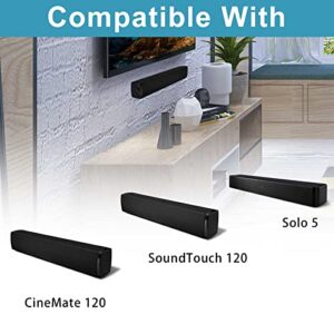 WB-120 Wall Mount Kit Compatible with Bose Solo 5 Soundbar Wall Mount-Sound bar Mount Under TV for Bose CineMate 120 SoundTouch 120 with Mounting Hardware Screw and Wall Anchors