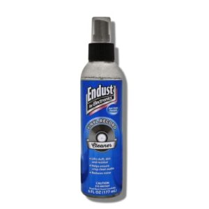 endust for electronics vinyl record cleaner spray, anti-static cleaning gel, liquid surface electronic clean solution spray, for clear, crisp audio, records album collection protector, 6 oz (16495)