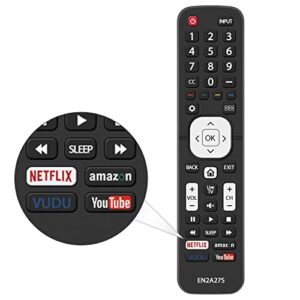 gvirtue replacement en2a27s remote control fit for sharp lcd hdtv 4k ultra led smart tv lc-40n5000u lc-43n5000u lc-50n5000u lc-50n6000u lc-50n7000u lc-55n620cu lc-65n9000u lc-75n6200u lc-75n8000u