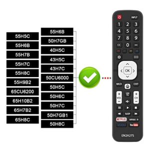 Gvirtue Replacement EN2A27S Remote Control Fit for Sharp LCD HDTV 4K Ultra LED Smart TV LC-40N5000U LC-43N5000U LC-50N5000U LC-50N6000U LC-50N7000U LC-55N620CU LC-65N9000U LC-75N6200U LC-75N8000U
