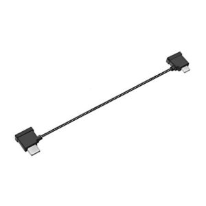 hanatora 6.3 inch usb c to ios remote controller cable for dji mavic 3,mini 2,air 2s,mavic air 2,phone nylon braided rc data cord accessories(ios connector)