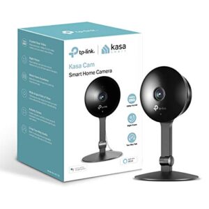 kasa indoor camera by tp-link, rolling 2-day video history for 2-yr free, 1080p w/ night vision, 2-way audio, motion detection for pet baby monitor, works with alexa & google home (kc120)