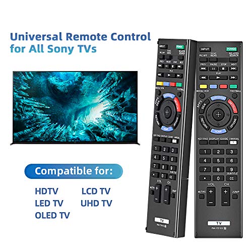 Gvirtue Universal Replacement Remote Control for Sony RM-YD102 RM-YD103 Bravia HDTV LCD LED 3D Smart TV