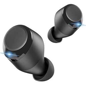 tecno wireless bluetooth earbuds with microphone, cvc 8.0 noise cancelling earbuds wireless bluetooth, aptx low latency earbuds built in mic, waterproof bluetooth headphones touch control, bde01